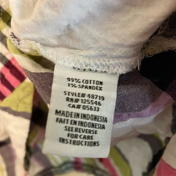 HABITAT clothes you live in Mixed Plaid Pullover shirt - Fiesta Sz XL - Picture 5 of 8